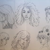 Mi proyecto del curso: Sketchbook de retrato: explora el rostro humano Ein Projekt aus dem Bereich Skizzenentwurf, Zeichnung, Porträtzeichnung, Artistische Zeichnung und Sketchbook von Carmen Laucho - 20.03.2023