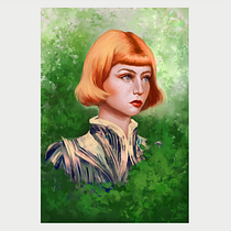My project for course: Digital Fantasy Portraits with Photoshop. Ilustração tradicional, Desenho, Ilustração digital, Desenho de retrato, Desenho digital, e Pintura digital projeto de Vanessa Hedman - 20.02.2023