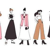 Mi proyecto del curso: Artbook de moda: crea figurines en Adobe Illustrator. Een project van Traditionele illustratie, Grafisch ontwerp, Vectorillustratie,  Modeontwerp, Digitale illustratie y Mode-illustratie van Sandra Táboas González - 20.03.2023