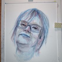 My project for course: Artistic Portrait with Watercolors. Fine Arts, Painting, Watercolor Painting, and Portrait Drawing project by Kim Smith - 03.20.2023