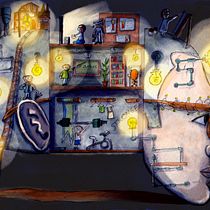 Mi proyecto del curso: Ilustración surrealista con acuarela y tinta. Traditional illustration, Fine Arts, Painting, Drawing, and Watercolor Painting project by Luis Alejandro Robayo León - 03.18.2023