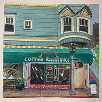 My project for course: Vibrant Urban Illustration with Gouache Paint. Painting, Sketching, Architectural Illustration, and Gouache Painting project by lynnobnp - 03.21.2023