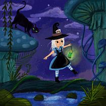 Meu projeto do curso: Ilustração infantil com Procreate: crie cenas mágicas. Ilustração tradicional, Ilustração digital, Ilustração infantil, Pintura digital, e Álbum ilustrado projeto de ana_rochateles - 21.03.2023