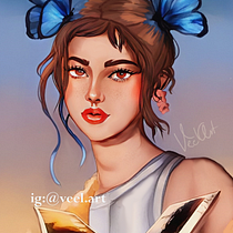 Mi proyecto del curso: Retratos digitales de fantasía con Photoshop. Ilustração tradicional, Desenho, Ilustração digital, Desenho de retrato, Desenho digital, e Pintura digital projeto de Vanessa Rico - 21.03.2023