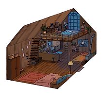Mi proyecto del curso: Desarrollo visual desde cero: ilustra escenarios imaginarios. Desenho, Ilustração digital, Concept Art, e Desenho digital projeto de Pepa Hernández - 21.03.2023