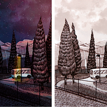 Mi proyecto del curso: Dibujo, pintura y digitalización en Photoshop de mundos imaginarios. Drawing, Digital Illustration, Architectural Illustration, Narrative, and Traditional illustration project by Natalia Blackthorn - 03.21.2023