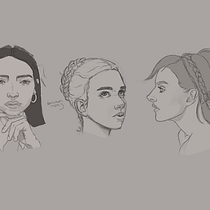 Meu projeto do curso: Caderno de retratos: explore o rosto humano. Un projet de Dessin, Dessin de portrait, Dessin artistique , et Dessin numérique de Christian Galvão - 20.03.2023