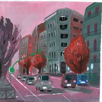 Mi proyecto del curso: Pintura de paisajes urbanos con gouache Ein Projekt aus dem Bereich Traditionelle Illustration, Malerei und Gouachemalerei von Luis Alejandro Robayo León - 22.03.2023