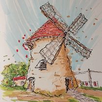 Mein Abschlussprojekt für den Kurs: Expressive Architekturskizzen mit Markern. Sketching, Drawing, Architectural Illustration, Sketchbook & Ink Illustration project by Sabine Kindermann - 03.22.2023