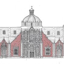 Sagrario Metropolitano de la Ciudad de México. Projekt z dziedziny  Architektura, Sketching,  R, sunek, R, sunek realist, czn,  R i sunek architektoniczn użytkownika Rodrigo Snz - 22.03.2023
