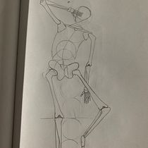 Mi proyecto del curso: Dibujo anatómico para principiantes. Fine Arts, Sketching, Pencil Drawing, Drawing, Realistic Drawing, and Figure Drawing project by Génesis Colmenares - 03.22.2023