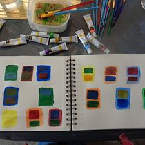 My project for course: Acrylic Painting Step by Step: Create Incredible Landscapes. Traditional illustration, Painting, Acr, lic Painting, and Sketchbook project by lesley shutie - 03.23.2023