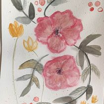 My project for course: Artistic Floral Watercolor: Connect with Nature. Un progetto di Illustrazione tradizionale, Pittura, Pittura ad acquerello e Illustrazione botanica di Katia Giraud - 23.03.2023
