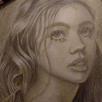 My project for course: Realistic Portrait with Coloured Pencils. Un progetto di Illustrazione tradizionale, Belle arti, Disegno a matita, Disegno, Disegno di ritratti, Disegno realistico, Disegno artistico e Disegno con matite colorate di kataxan - 23.03.2023