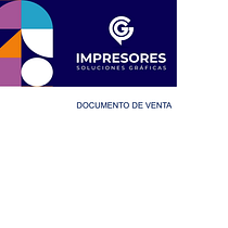 DOCUMENTO DE VENTA GYG IMPRESORES. Design, Creative Consulting, Design Management, Marketing, Product Design, Portfolio Development, and Business project by Barbara Bello - 03.22.2023
