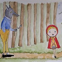 My project for course: Expressive Character Design with Watercolor & Dip Pen. Un progetto di Illustrazione tradizionale, Character design, Pittura, Bozzetti, Disegno, Pittura ad acquerello, Stor, telling, Disegno artistico, Illustrazione infantile e Narrativa di Joanna Murdock - 23.03.2023