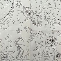 Bajo del mar  Ein Projekt aus dem Bereich Traditionelle Illustration, Erweiterungsentwicklung, Design von Garderoben, Musterdesign, Modedesign, Prägung, Textildruck und Design von Alejandra Estrada - 23.03.2023