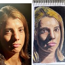 Mi proyecto del curso: Retrato realista con lápices de colores. Un progetto di Illustrazione tradizionale, Belle arti, Disegno a matita, Disegno, Disegno di ritratti, Disegno realistico, Disegno con matite colorate e Disegno artistico di Stefany - 24.03.2023