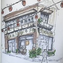 My project for course: Expressive Architectural Sketching with Colored Markers. Sketching, Drawing, Architectural Illustration, Sketchbook & Ink Illustration project by nmlaw - 03.20.2023