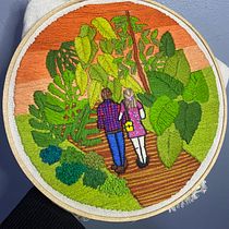 Mi proyecto del curso: Introducción al bordado botánico por Johanna Camacho. Projekt z dziedziny  Haft, Wzornictwo tekst i liów użytkownika Johanna Camacho - 24.03.2023