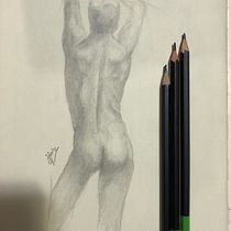 Meu projeto do curso: Desenho do corpo humano em movimento Ein Projekt aus dem Bereich Bildende Künste, Skizzenentwurf, Bleistiftzeichnung, Zeichnung und Realistische Zeichnung von vitorarq1 - 25.03.2023
