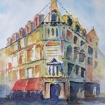 My project for course: Architectural Sketching with Watercolor and Ink. Sketching, Drawing, Watercolor Painting, Architectural Illustration, Sketchbook & Ink Illustration project by caribou - 03.25.2023