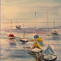 My project for course: Watercolor Techniques for Painting Seascapes Ein Projekt aus dem Bereich Malerei, Aquarellmalerei und Naturalistische Illustration von susanspw5 - 26.03.2023