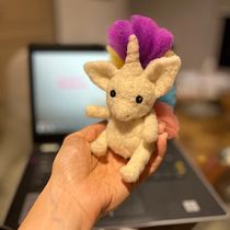 Mi proyecto del curso: Needle felting: creación de personajes con lana y aguja. Artesanato, Design de brinquedos, Feltragem com agulha, e Design têxtil projeto de Patricia del Castillo de la Puente - 26.03.2023