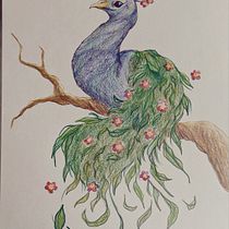 My project for course: Surrealist Illustration Inspired by Nature. Traditional illustration, Pencil Drawing, Drawing, Artistic Drawing, Naturalistic Illustration, and Colored Pencil Drawing project by madame_madness - 03.26.2023