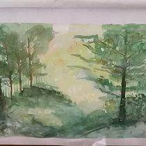My project for course: Dreamy Watercolor Landscapes: Paint with Light. Un projet de Peinture , et Aquarelle de ladygardenerlou - 26.03.2023