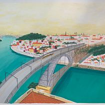 Final project - Porto, Portugal. Un projet de Illustration traditionnelle, Esquisse , Dessin, Illustration architecturale, Carnet de croquis , et Peinture gouache de Marilia Fontenelle - 26.03.2023
