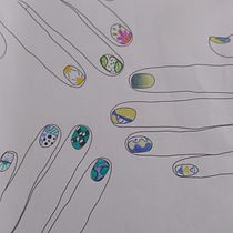 Mi proyecto del curso: Introducción al nail art. Un proyecto de Diseño, Ilustración tradicional, Pintura, Pattern Design y Pintura decorativa de vjaensanchez - 26.03.2023