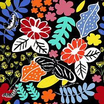 Meu projeto do curso: Design de padrões ilustrados. Traditional illustration, Pattern Design, Digital Illustration, Printing, and Gouache Painting project by Franciely Nascimento - 03.27.2023