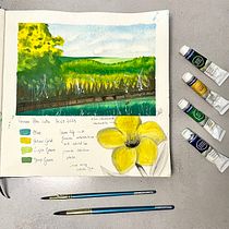 Meu projeto do curso: Caderno de viagem em aquarela. Traditional illustration, Watercolor Painting, Architectural Illustration, and Sketchbook project by Luhana Stresser - 03.26.2023