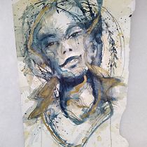 My project for course: Experimental Portraiture with Ink, Tea and Alcohol. Artes plásticas, Pintura, Desenho e Ilustração com tinta projeto de Satu Salmivirta - 24.03.2023