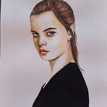 Il mio progetto del corso: Ritratto ad acquerello a partire da una fotografia. Traditional illustration, Watercolor Painting, Portrait Drawing, and Art Direction project by Mariagrazia Fedele - 03.25.2023