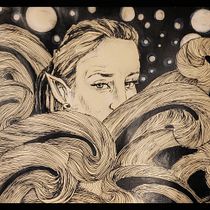 My project for course: Fairy-Tale Illustration with Pen and Ink. Projekt z dziedziny  R, sunek,  R, sunek art, st, czn,  R i sunek atramentem użytkownika katharina_rutkowski - 27.03.2023