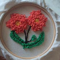 My project for course: Introduction to Punch Needle Embroidery. Embroider, Punch Needle, and Textile Design project by Loukia Moussa - 03.27.2023