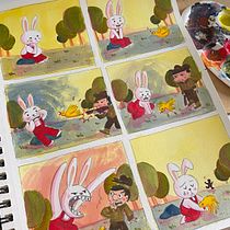 Il mio progetto del corso: Introduzione alla psicologia del colore: la narrativa cromatica. Traditional illustration, Fine Arts, Painting, Watercolor Painting, Children's Illustration, Narrative, and Color Theor project by fededede - 03.27.2023