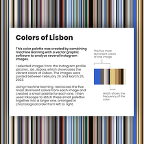 Visualizing color changes of an IG profile over a course of one month Ein Projekt aus dem Bereich Informationsdesign, Interaktives Design und Infografik von robilaci - 26.03.2023