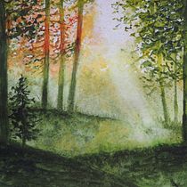 Meu projeto do curso: Paisagens de sonhos com aquarela: pintura com luz. Un projet de Peinture , et Aquarelle de Joana São Marcos - 27.03.2023