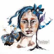 Mon projet du cours : Portrait illustré à l’aquarelle. Un projet de Illustration traditionnelle, Beaux Arts, Peinture, Dessin, Aquarelle, Dessin de portrait , et Dessin artistique de Emma Wallace - 27.03.2023