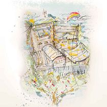 Mi proyecto del curso: Dibujo arquitectónico expresivo con marcadores de colores. Sketching, Drawing, Architectural Illustration, Sketchbook & Ink Illustration project by Say Pisni - 03.27.2023