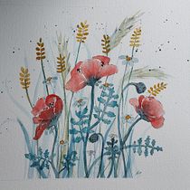 Mon projet du cours : Création d’une composition florale à l’aquarelle. Un projet de Illustration traditionnelle, Beaux Arts, Peinture, Aquarelle, Illustration botanique et Illustration naturaliste de Tabitha Riehl - 27.03.2023