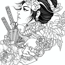 Mi proyecto del curso: Diseño e ilustración digital de tatuajes con Procreate. Traditional illustration, Graphic Design, Digital Illustration, Tattoo Design, and Digital Drawing project by Osiris López - 03.27.2023