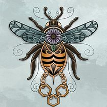 My project for course: Artistic Tattoo Design with Golden Effects in Procreate. Ilustração tradicional, Ilustração digital, Desenho de tatuagens, Design, Desenho artístico, e Desenho digital projeto de Kerrie Owens - 28.03.2023