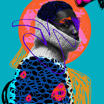 My project for course: Colorful Portrait Design with Photoshop. Un proyecto de Post-producción fotográfica		, Collage, Composición fotográfica y Fotomontaje de Petra Heitler - 28.03.2023