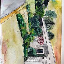 Mein Abschlussprojekt für den Kurs: Reiseskizzen in Aquarell: Fange deine Umgebung ein. Traditional illustration, Watercolor Painting, and Sketchbook project by lady_kalliope - 03.28.2023