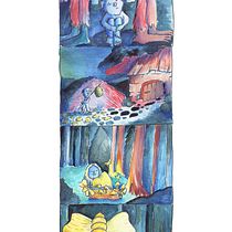 Mój projekt z kursu: Wprowadzenie do psychologii koloru: narracja chromatyczna. Traditional illustration, Fine Arts, Painting, Watercolor Painting, Children's Illustration, Narrative, and Color Theor project by Anna Gruchała - 03.29.2023