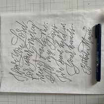 Meu projeto do curso: Caligrafia moderna: crie letras com formas expressivas. Caligrafia, Lettering, H, e Lettering projeto de Cecília Araújo - 29.03.2023